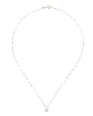 Gigi Clozeau 18kt yellow gold Eye Classic Voyage beaded necklace - Blue - サムネイル3