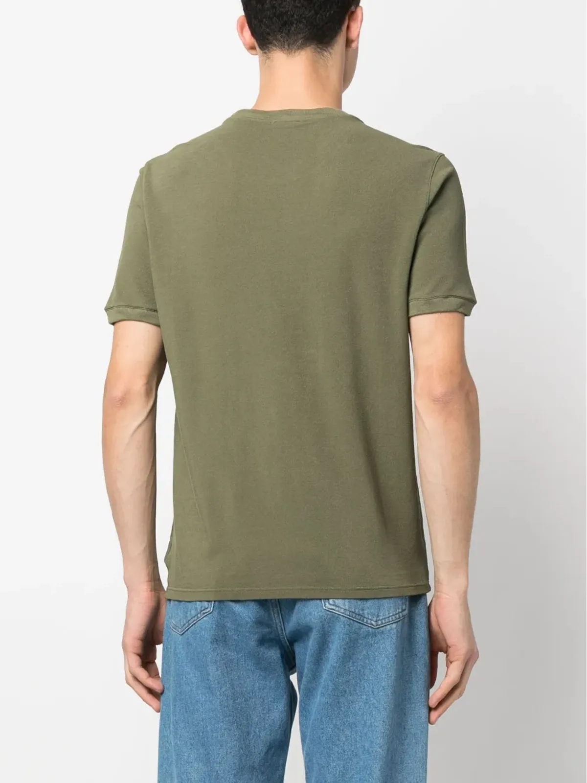 Zanone 無地コットンTシャツ - グリーン - 画像4