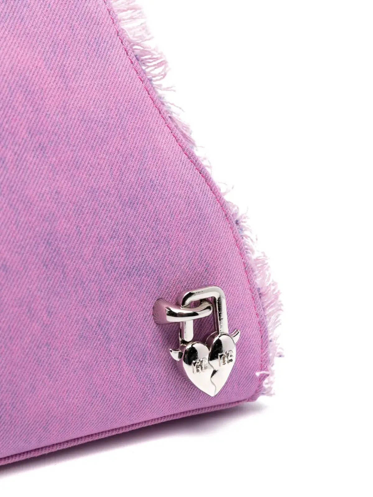 GCDS Comma denim tote bag - Pink - 画像4