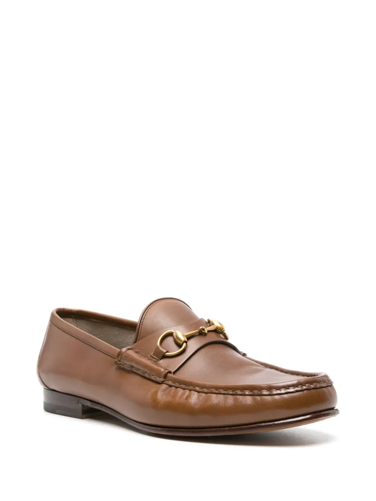 Gucci Horsebit 1953 レザー ローファー（ブラウン） - 画像2