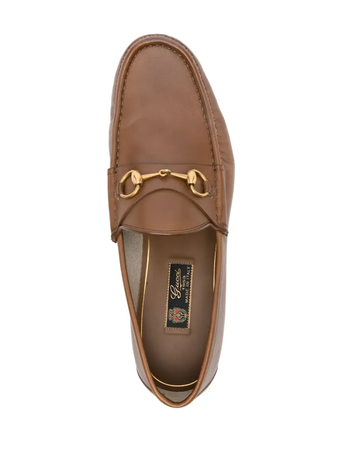 Gucci Horsebit 1953 レザー ローファー（ブラウン） - 画像4
