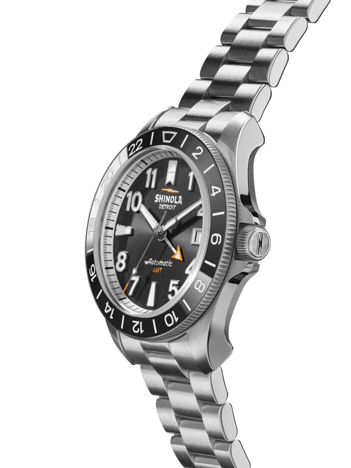 Shinola モンスター GMT 40mm ブラック - 画像4