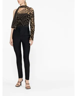 Mugler ハイウエスト スキニーパンツ ブラック - サムネイル2
