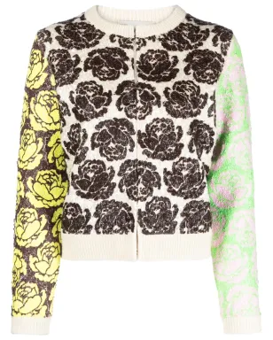 Tory Burch 花柄モチーフジップアップカーディガン - サムネイル1