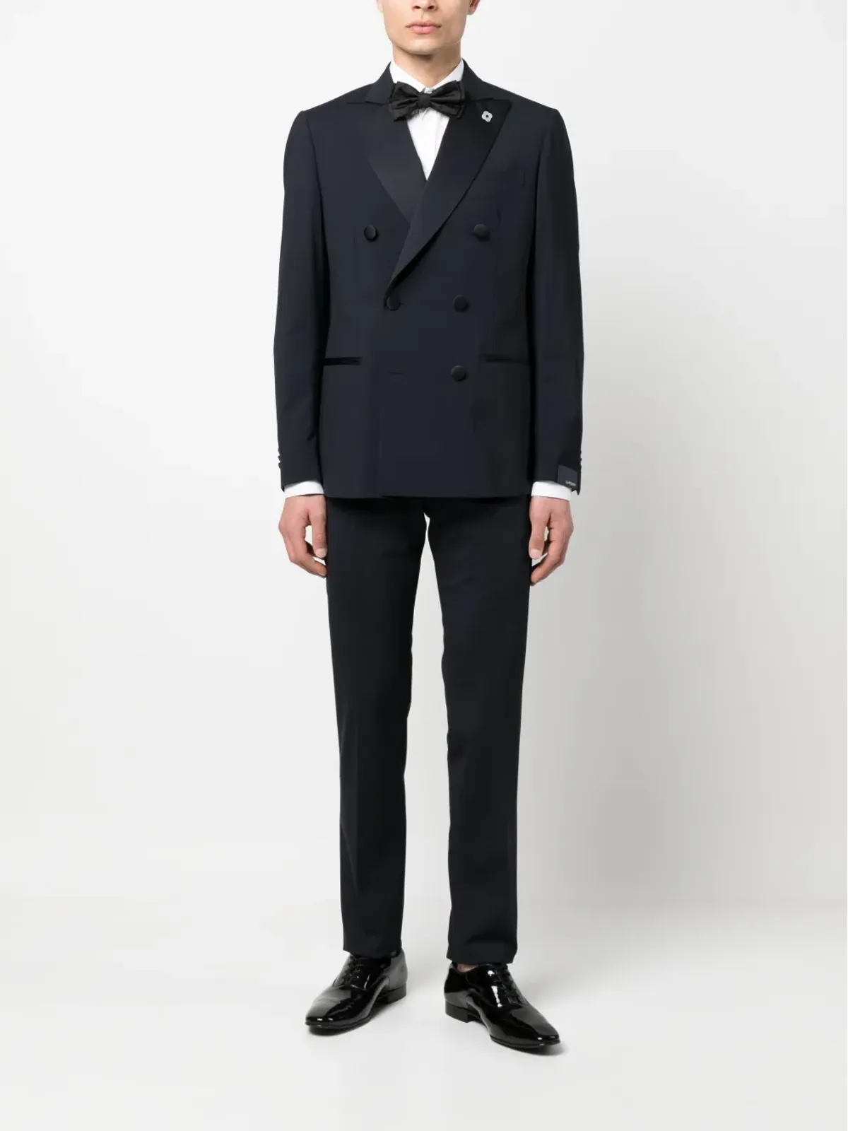 Lardini ダブルブレスト ウールスーツ - ブルー - 画像2