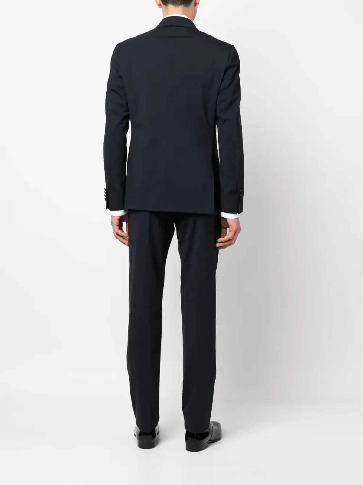 Lardini ダブルブレスト ウールスーツ - ブルー - 画像4