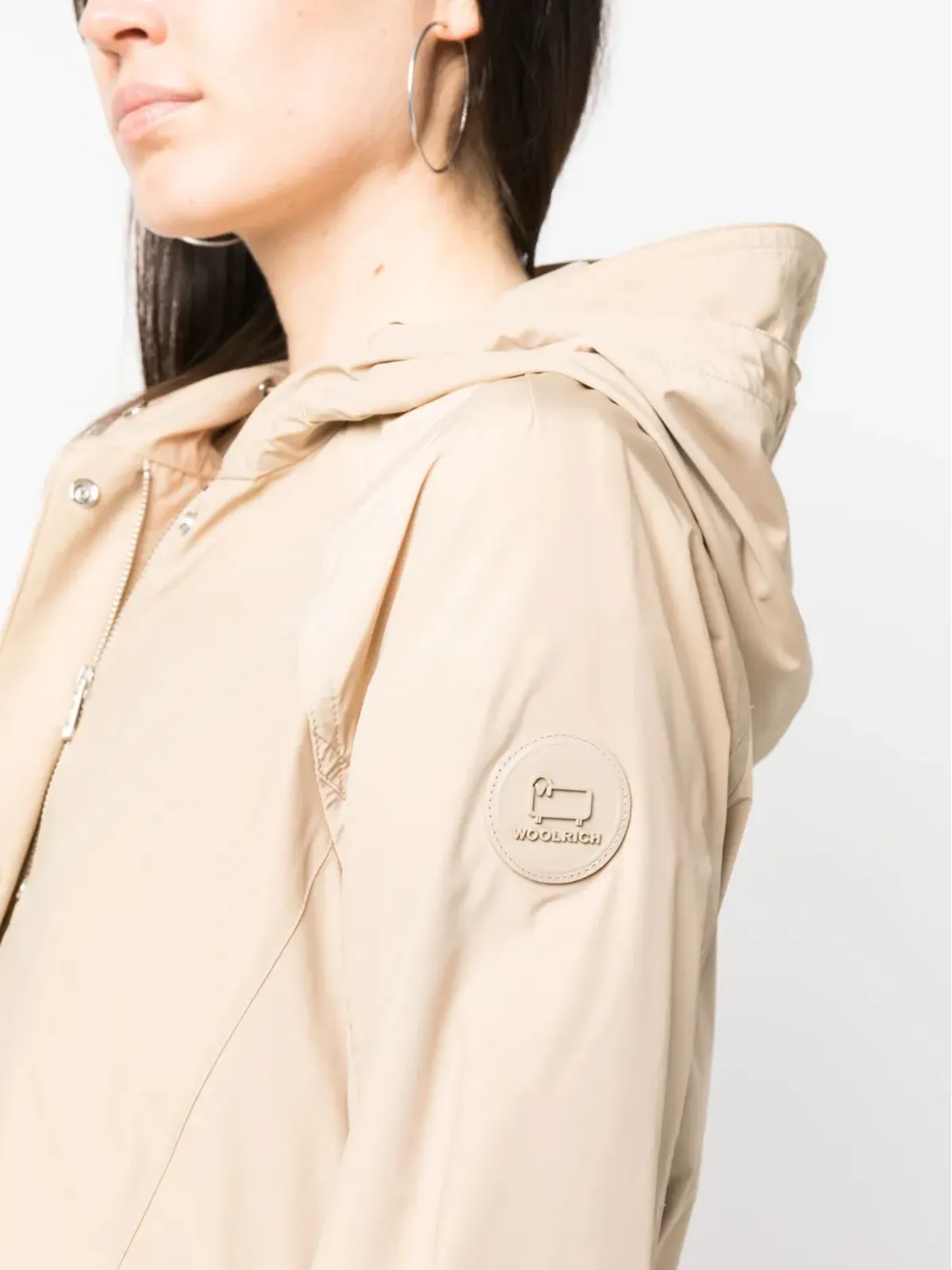 Woolrich フード付きミディ丈コート - 画像5