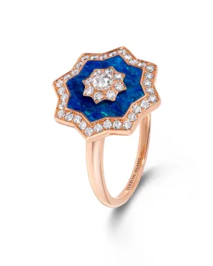 David Morris 18kt ローズゴールド Astra ダイヤモンドとオパール リング - サムネイル3