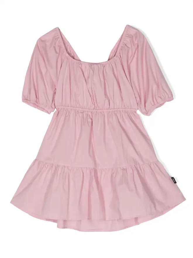 Aspesi Kids Aspesi Kids パフスリーブフリュートドレス ピンクの商品画像