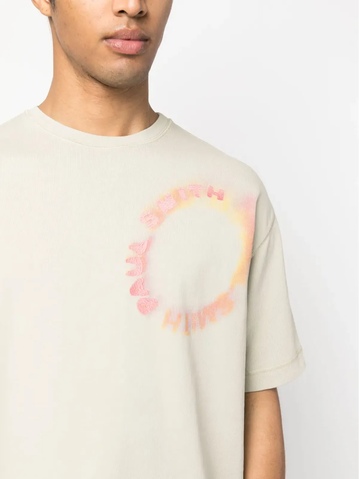 Paul Smith ロゴ刺繍コットンTシャツ - 画像5