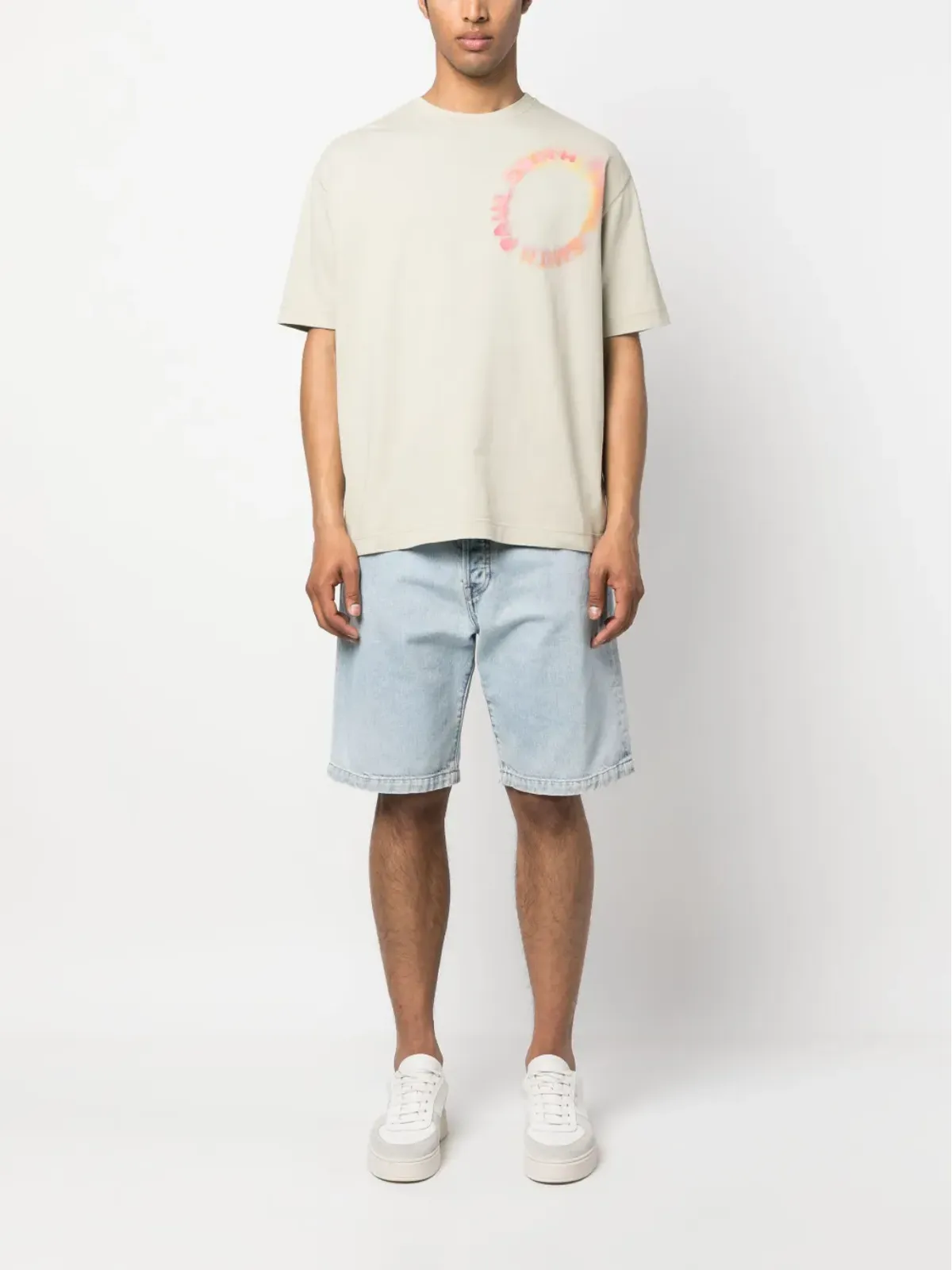 Paul Smith ロゴ刺繍コットンTシャツ - 画像2