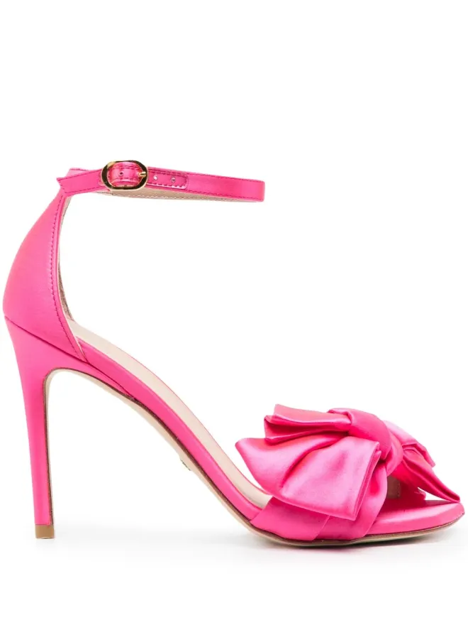 Stuart Weitzman Stuart Weitzman 110mm レザーサンダル ピンクの商品画像