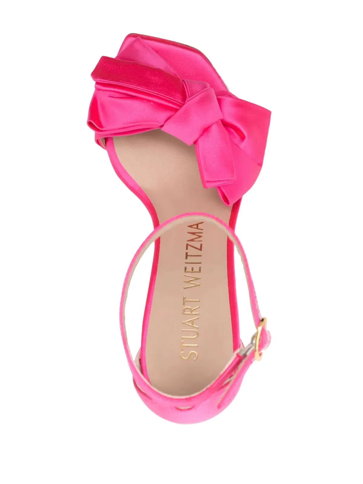 Stuart Weitzman 110mm レザーサンダル ピンク - 画像4