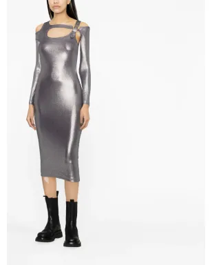 Versace Jeans Couture メタリックカットアウトドレス - サムネイル2