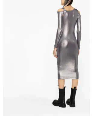 Versace Jeans Couture メタリックカットアウトドレス - サムネイル3