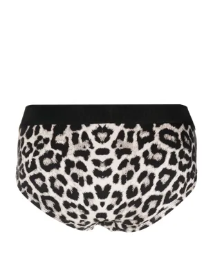 TOM FORD チーター柄 ロゴ入りウエストバンド ブリーフ - サムネイル2