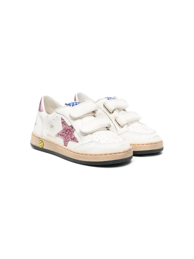Golden Goose Kids Golden Goose Kids ボールスター・ストラップ グリッターディテール スニーカーの商品画像