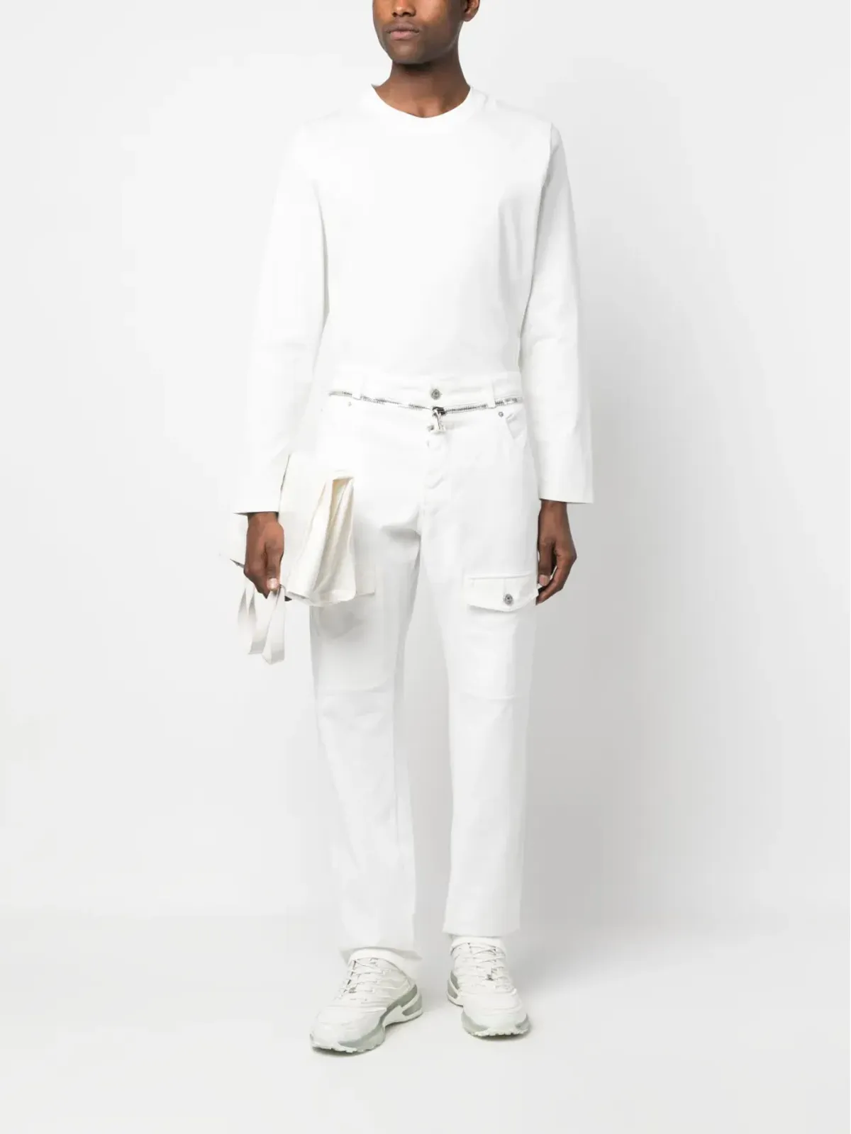 Balmain ジップディテール・ストレートレッグジーンズ - 画像2