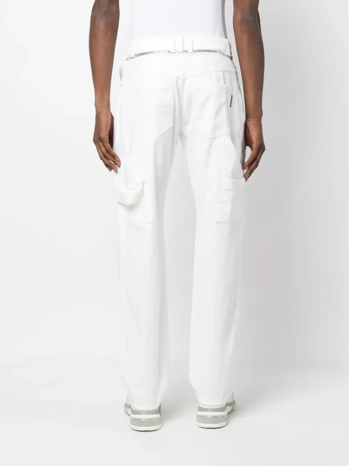 Balmain ジップディテール・ストレートレッグジーンズ - 画像4