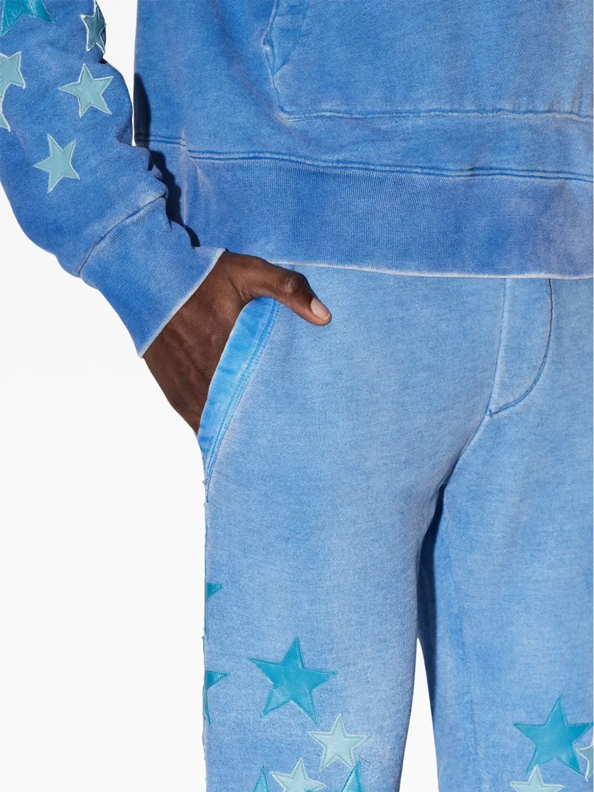 AMIRI スター パッチ コットン トラックパンツ - 画像5