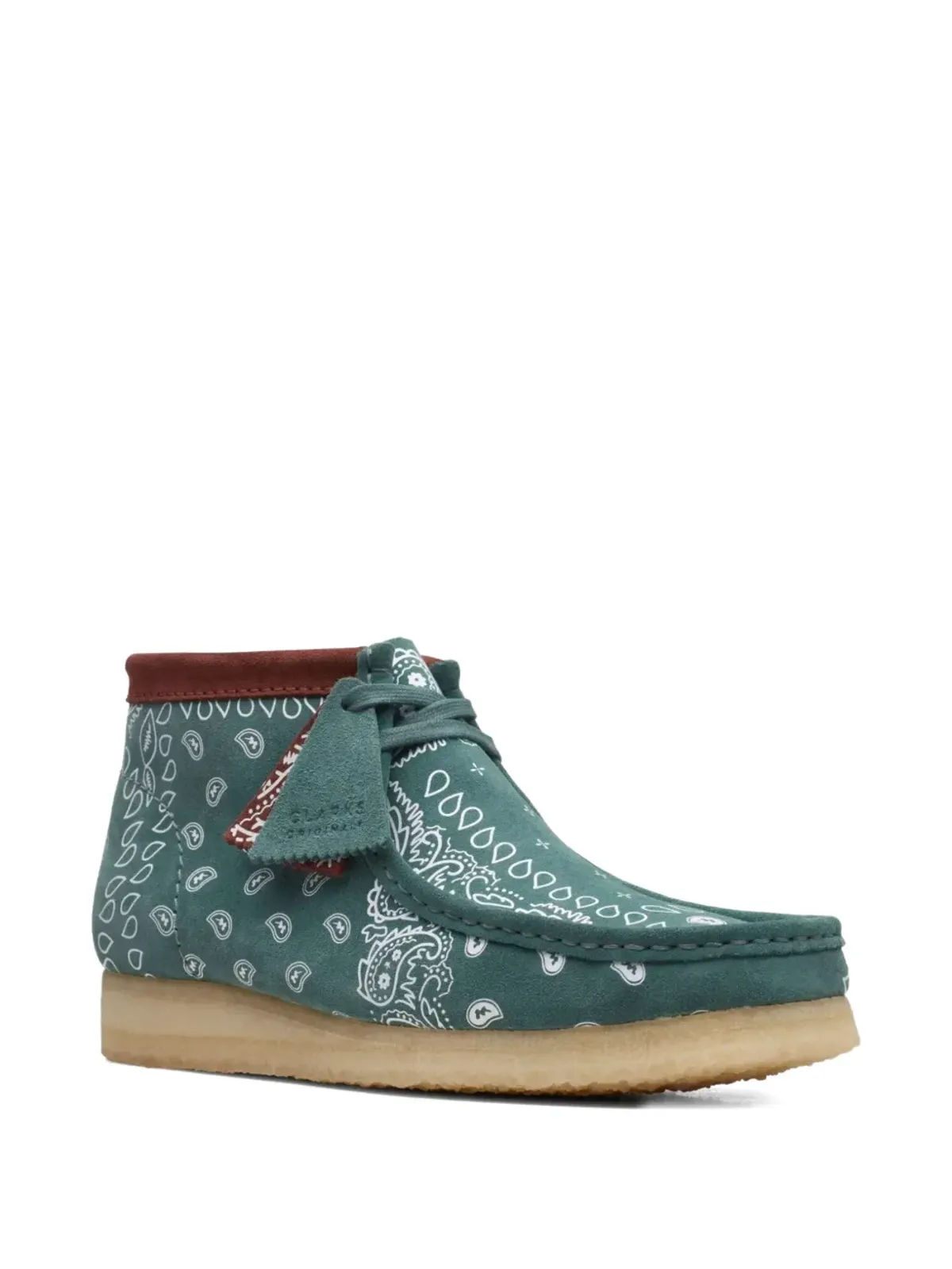 Clarks ウォラビー バンダナプリント デザートブーツ - 画像2