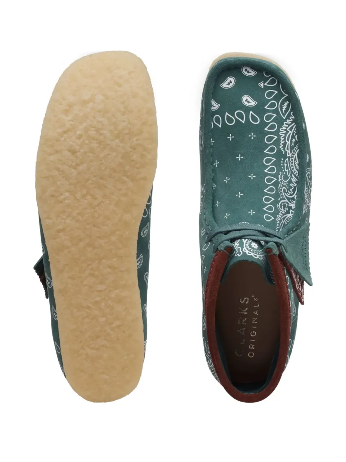 Clarks ウォラビー バンダナプリント デザートブーツ - 画像4