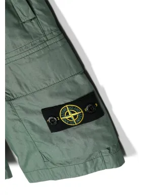 Stone Island Junior ロゴパッチショーツ - サムネイル3