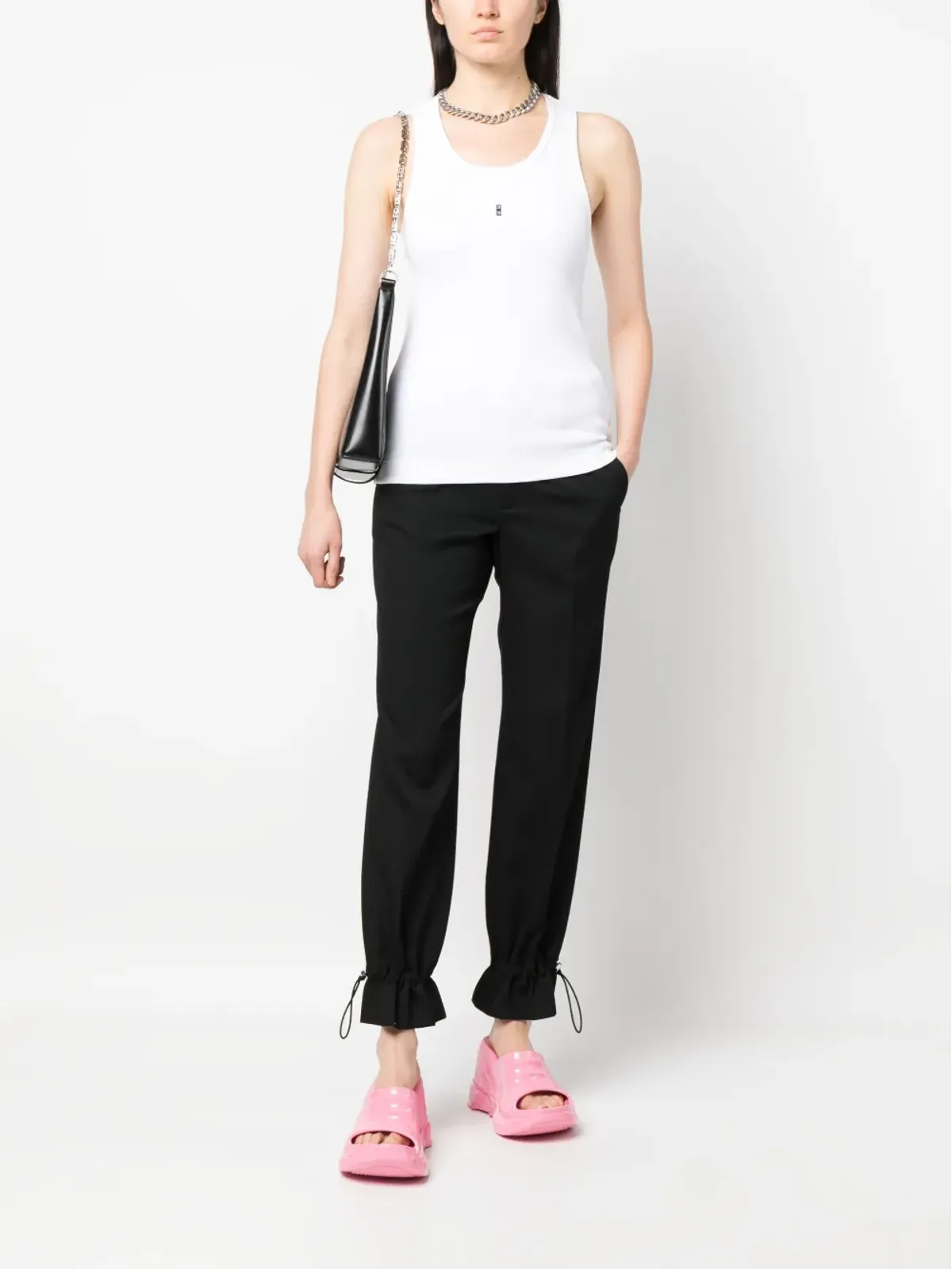 Givenchy 4Gロゴプレート ノースリーブトップ - 画像2