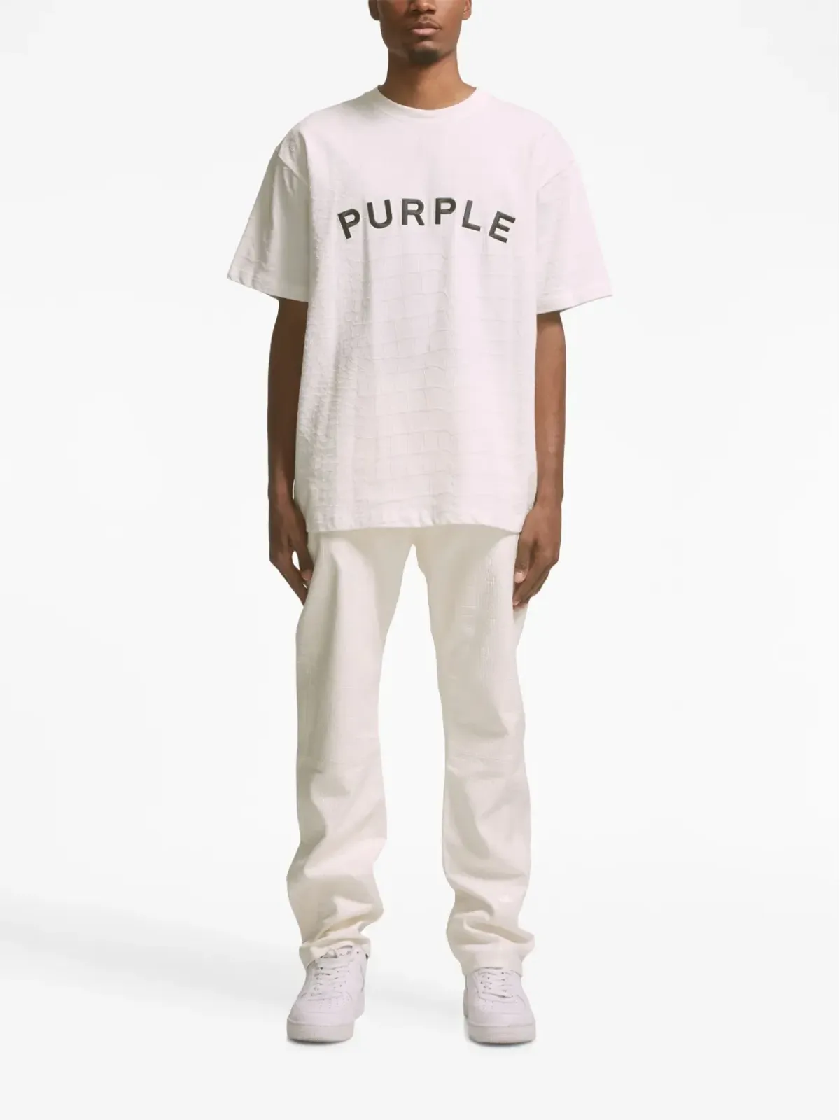 Purple Brand ストレートレッグ レザーパンツ - 画像2
