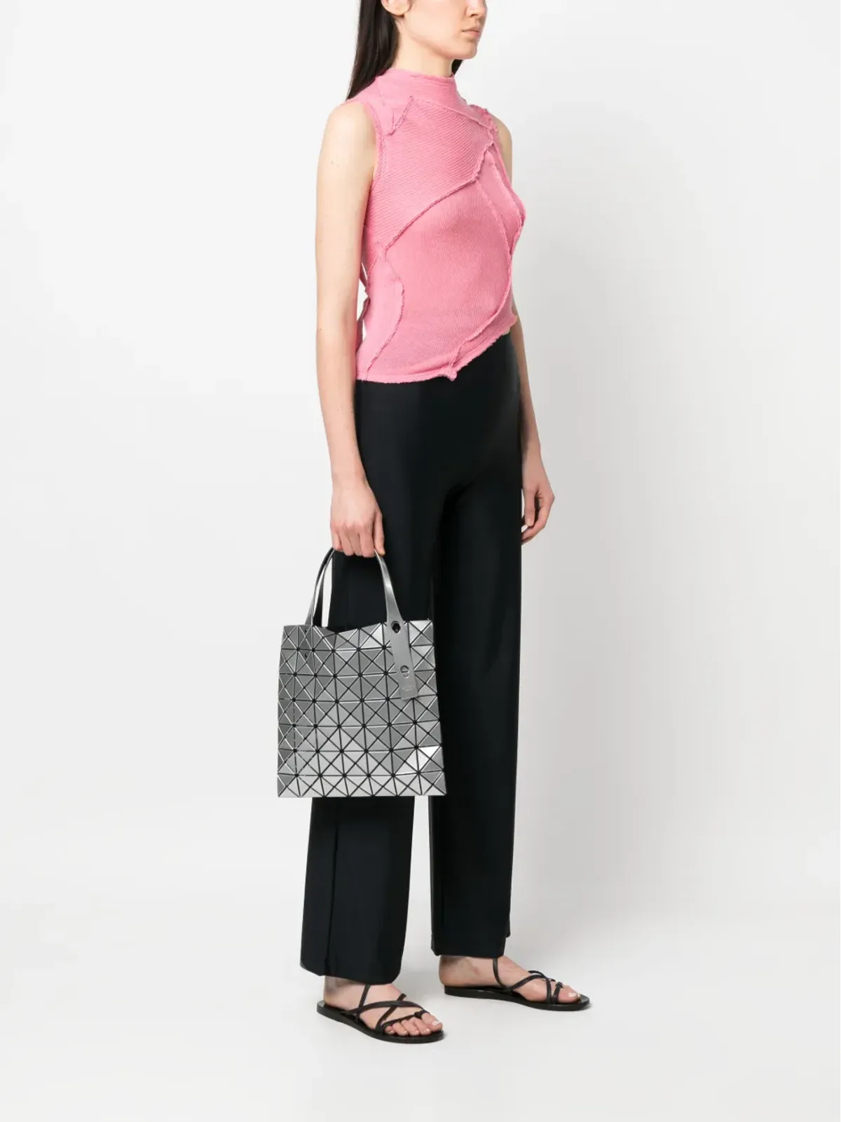 Bao Bao Issey Miyake プリズム メタリック仕上げ トートバッグ - 画像2