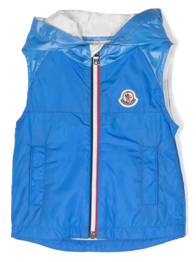 Moncler Enfant Moncler Enfant ロゴパッチ コットン ジレの商品画像