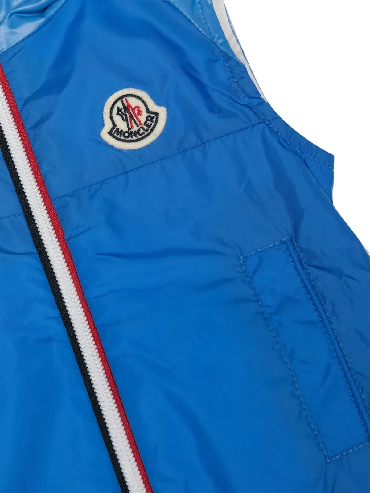 Moncler Enfant ロゴパッチ コットン ジレ - 画像3