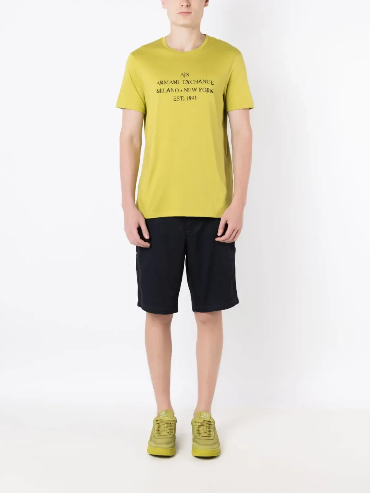 Armani Exchange ミッドライズ チノショーツ - ブルー - 画像2