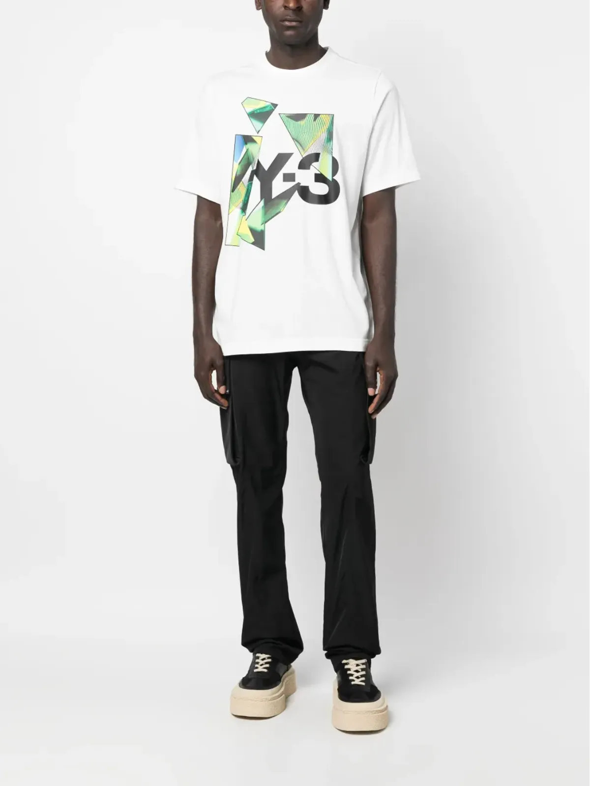 Y-3 ロゴプリント グラフィック Tシャツ - 画像2