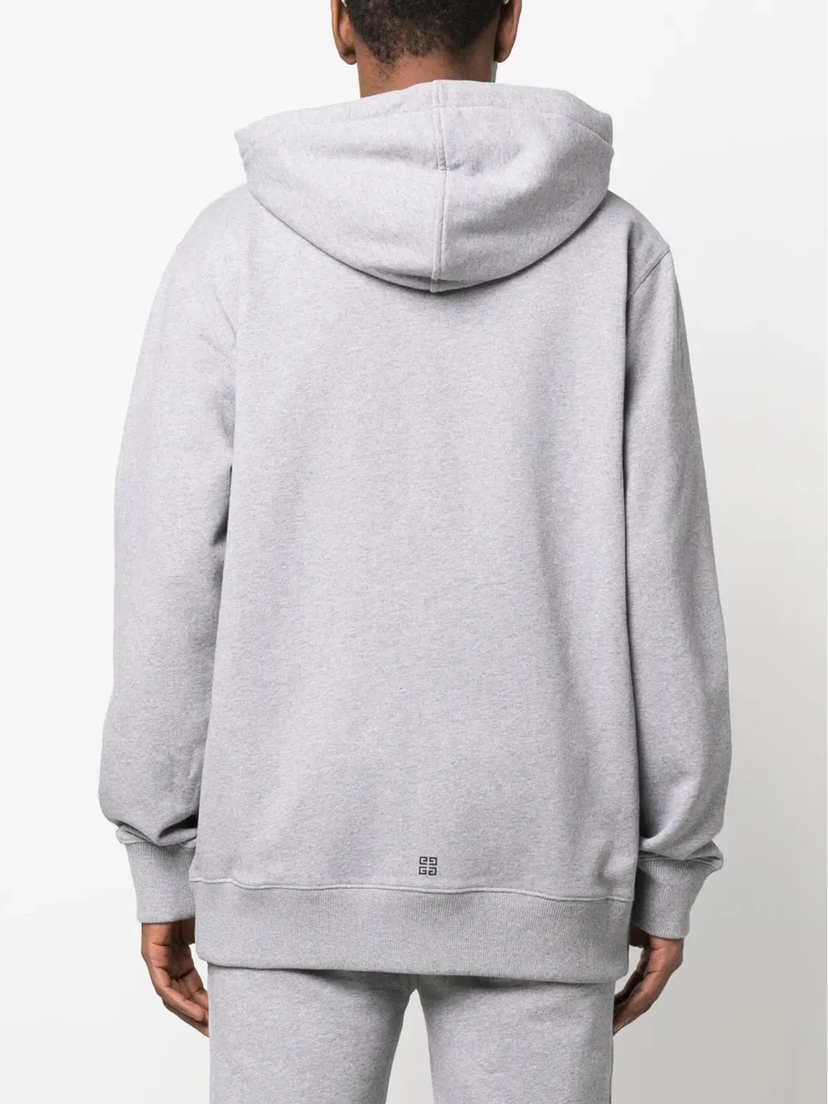 Givenchy ロゴパッチ付きジップアップコットンフーディ - 画像4