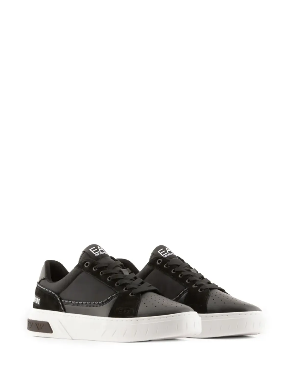 Ea7 Emporio Armani レースアップレザー スニーカー - 画像2