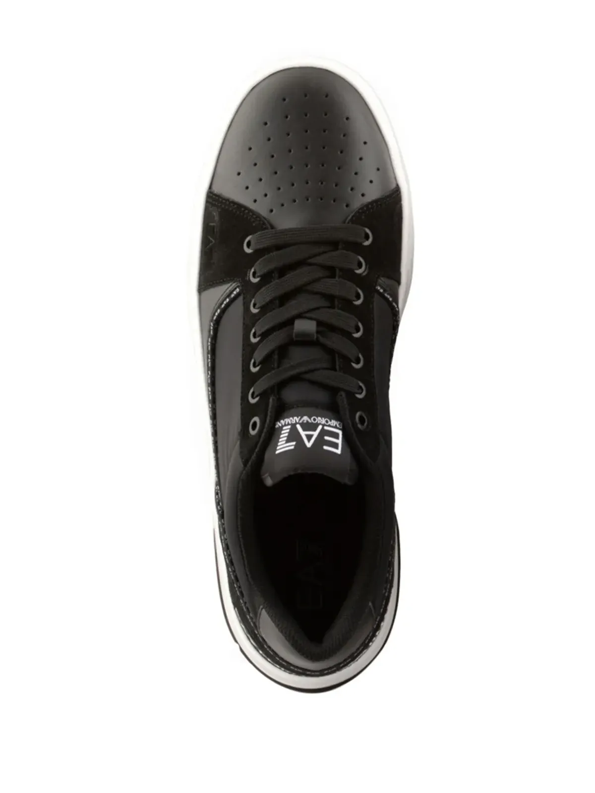 Ea7 Emporio Armani レースアップレザー スニーカー - 画像3