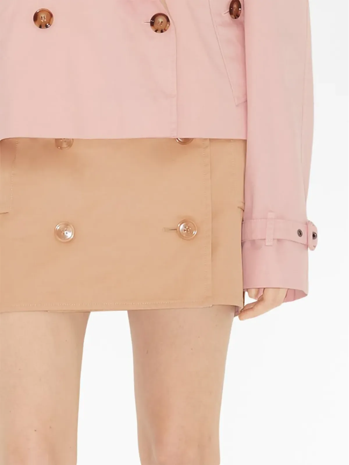 Burberry トレンチ風コットン ミニスカート - 画像5