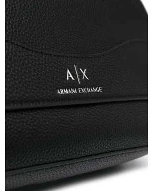 Armani Exchange ロゴプリント レザー クロスボディバッグ - サムネイル4