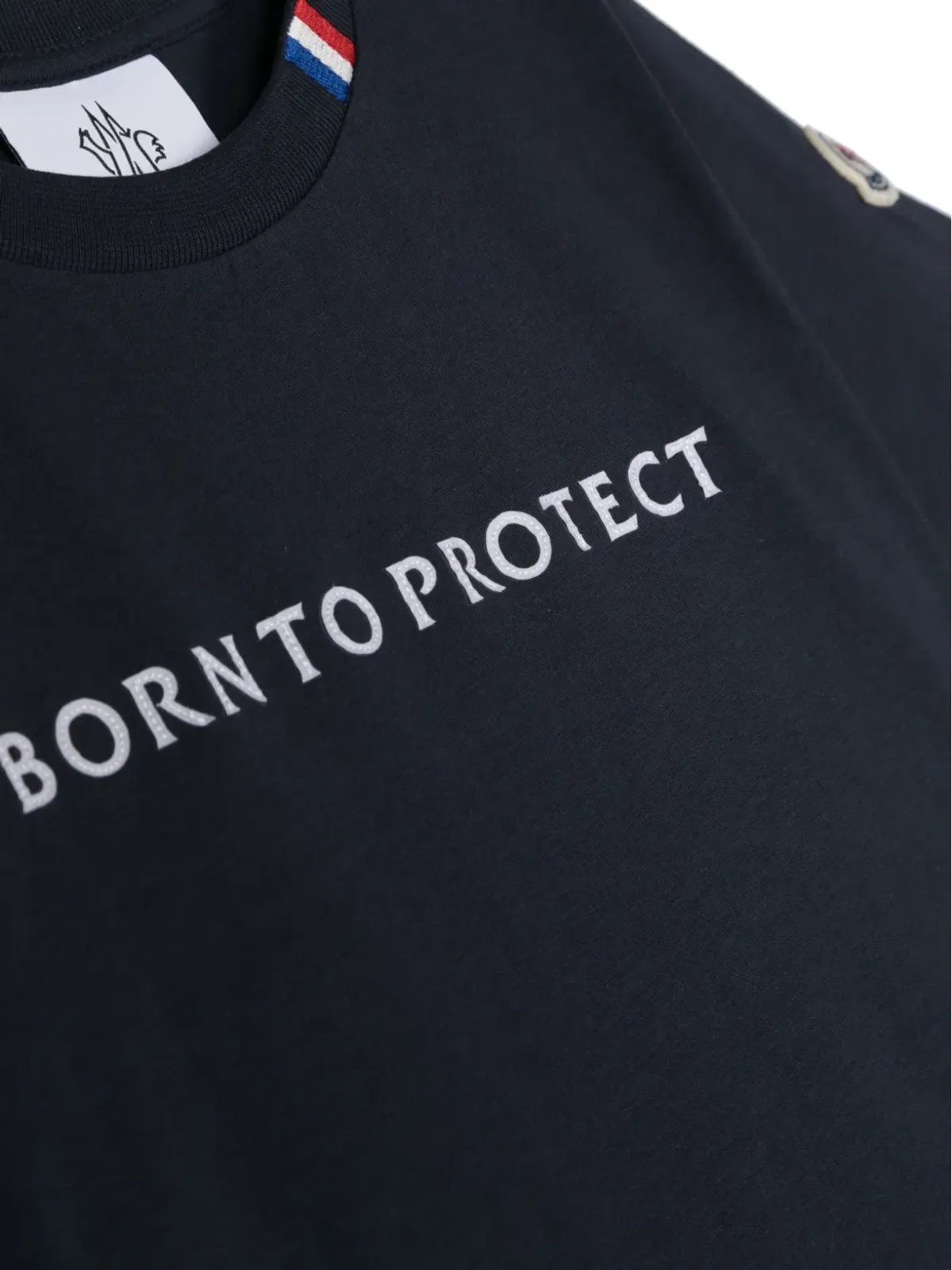 Moncler Enfant ロゴパッチ付き コットンTシャツ - 画像3