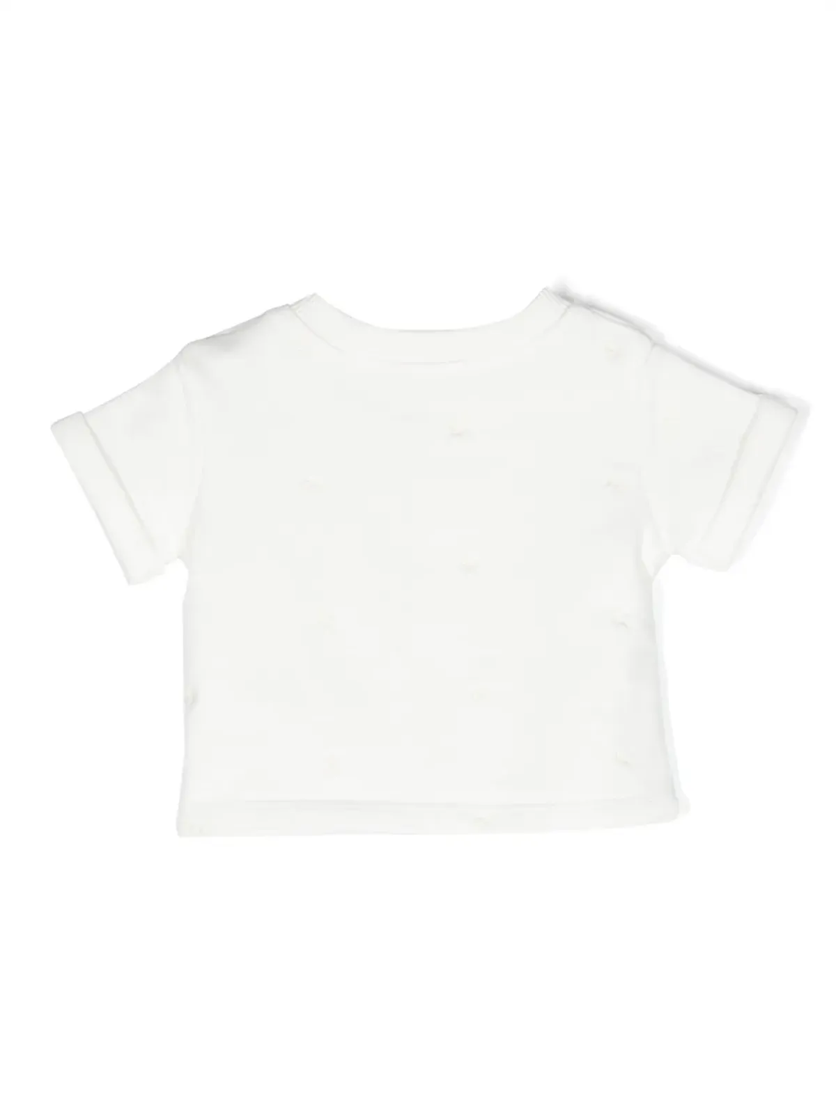 Bonpoint チェリー刺繍コットンTシャツ - ホワイト - 画像2
