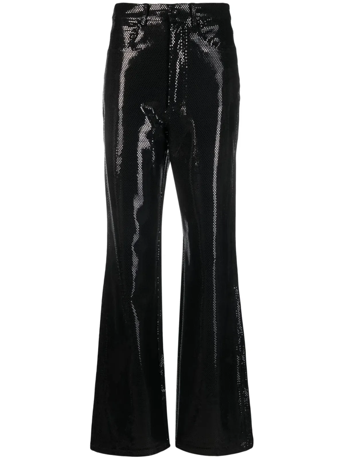 ROTATE BIRGER CHRISTENSEN フォイルジャージー ストレートレッグパンツ - 画像1