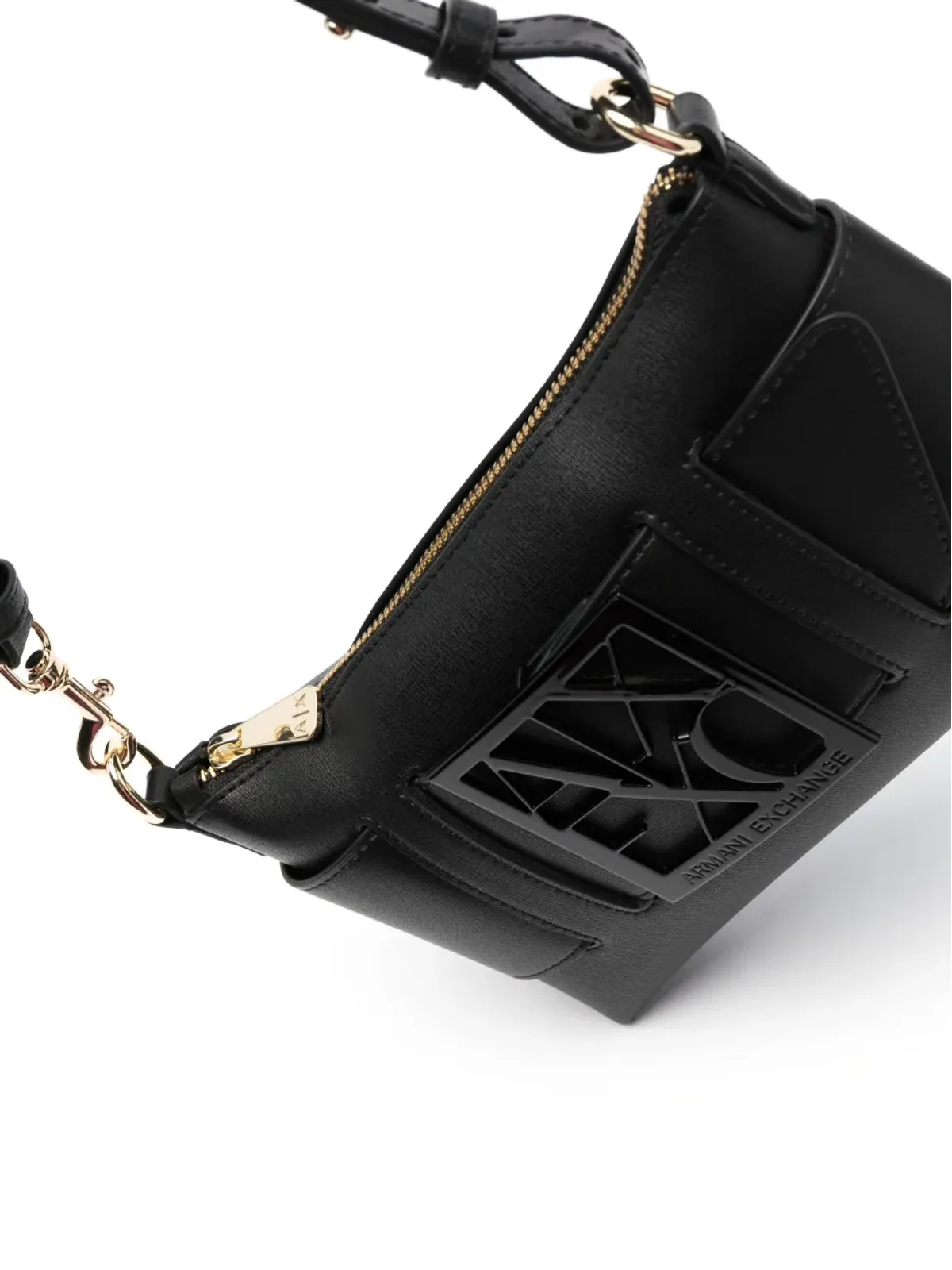 Armani Exchange ロゴ装飾ショルダーバッグ - 画像4