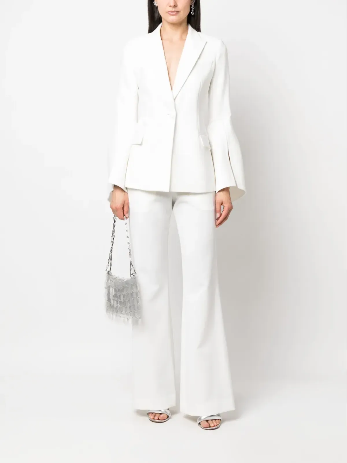 Prabal Gurung スリットスリーブ・シングルブレストブレザー - 画像2