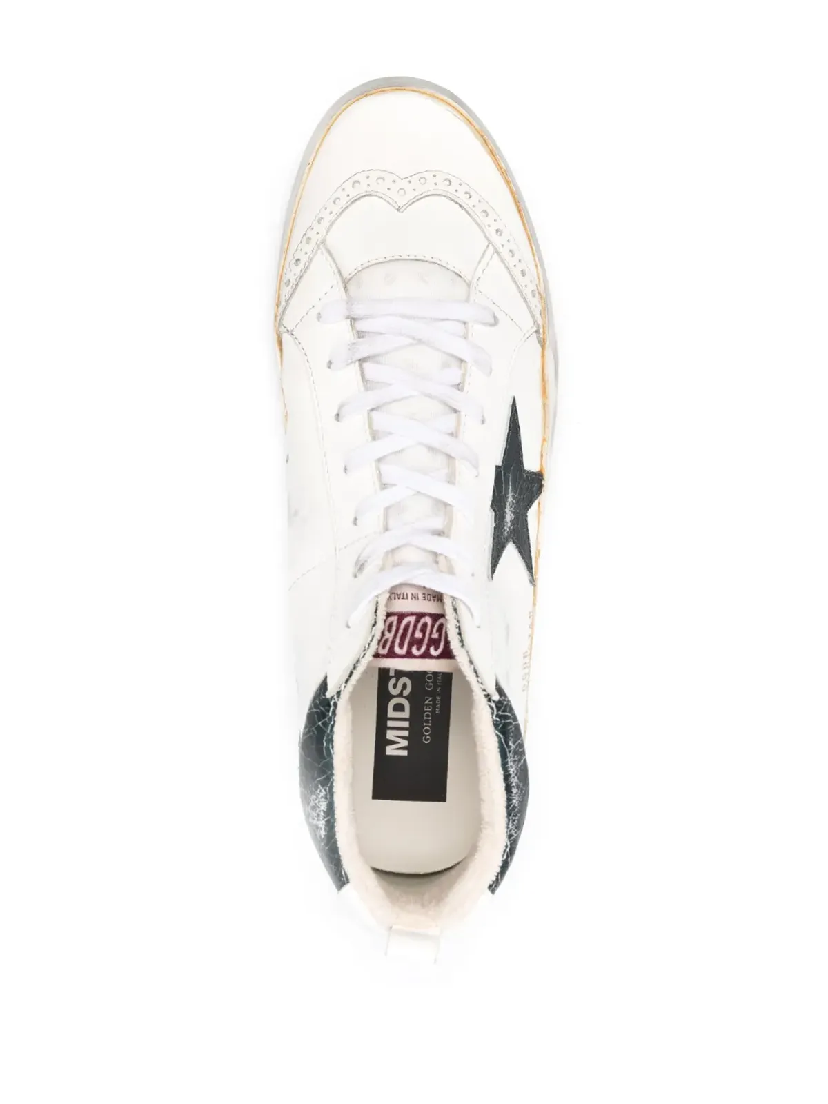 Golden Goose クラックドエフェクト ミッドスター スニーカー - 画像4