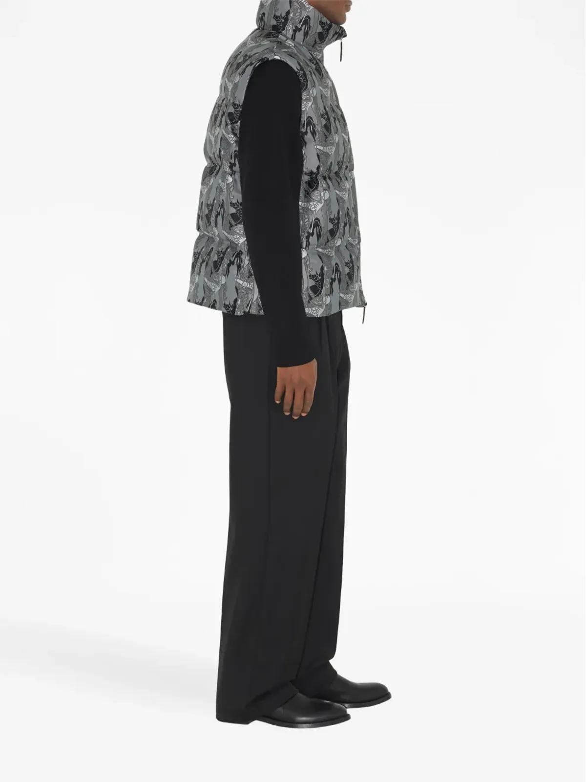 Burberry EKD silk-blend jacquardパファージレ - 画像3