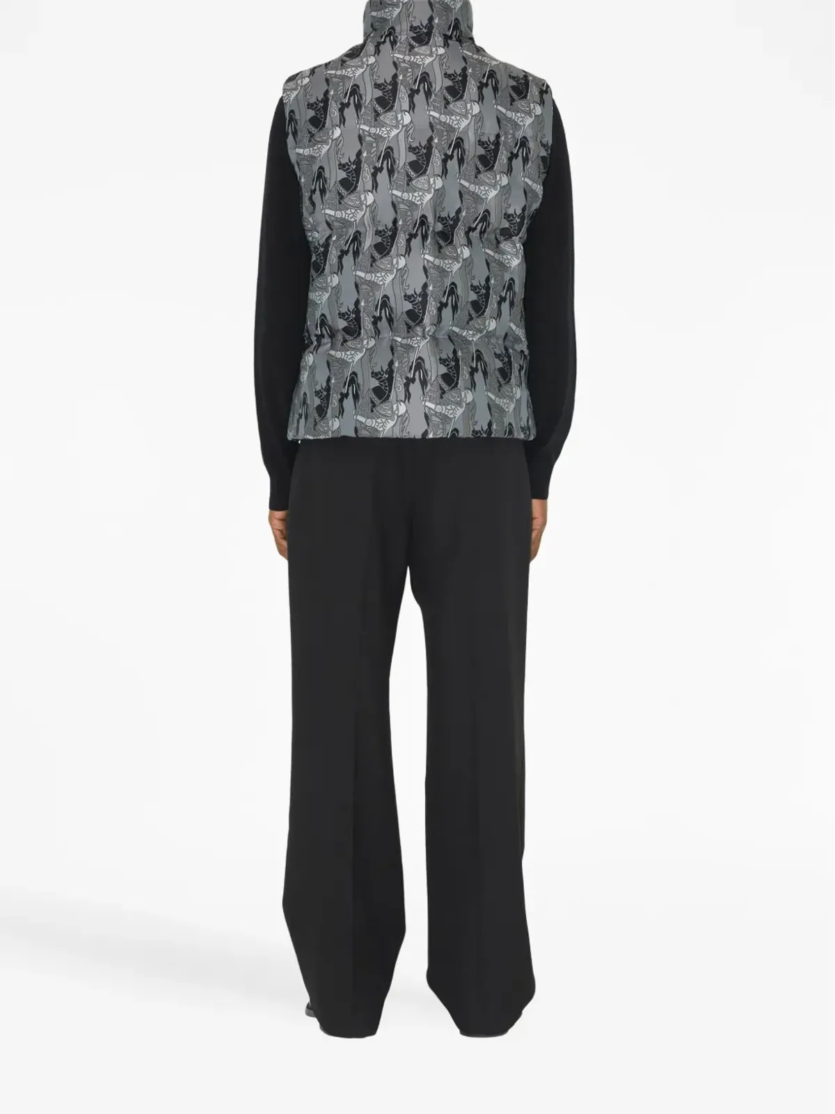 Burberry EKD silk-blend jacquardパファージレ - 画像4