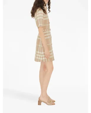 Burberry シグネチャー チェック柄 コットン シャツドレス - サムネイル3