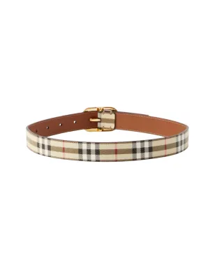 Burberry ヴィンテージチェック レザーベルト - サムネイル2