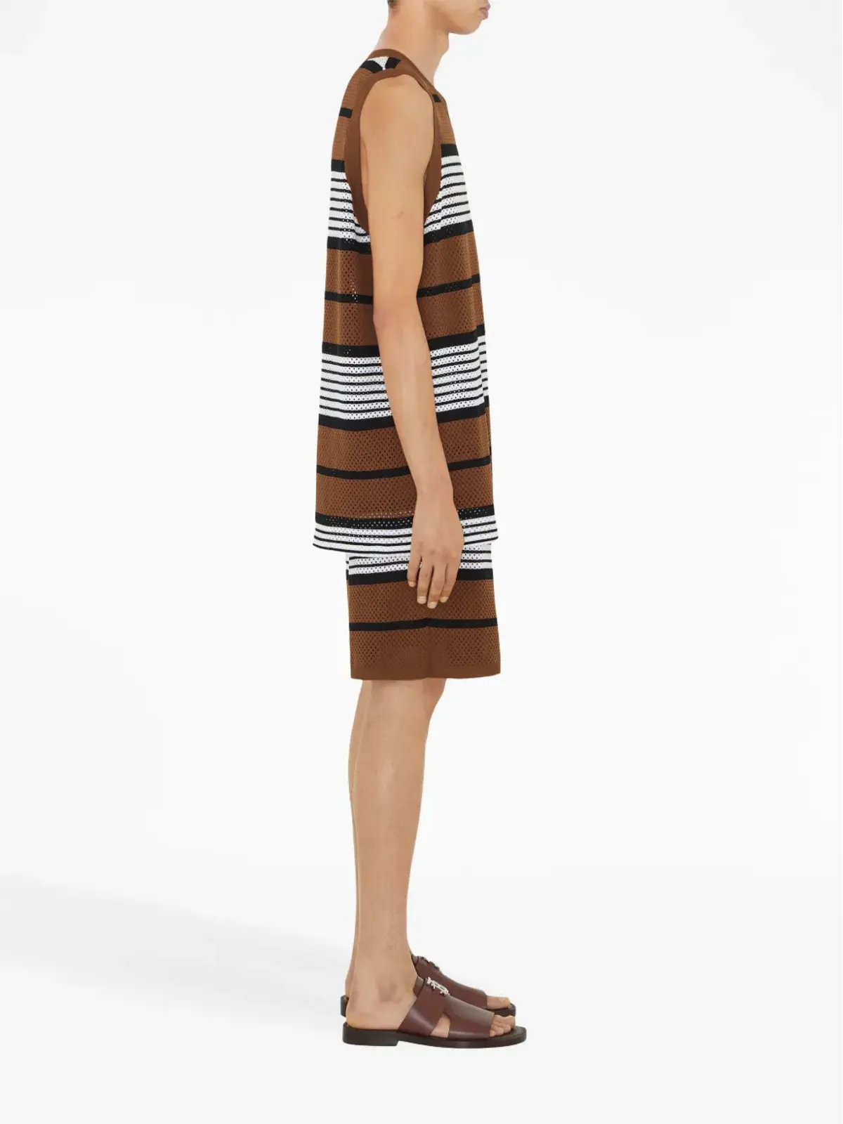 Burberry パーフォレーテッドストライプ Bermudaショーツ - 画像3